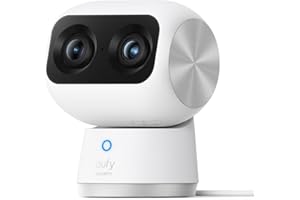 eufy Security Indoor Cam S350, Dual Cameras, 4K UHD Resolution Security Camera with 8× Zoom and 360° PTZ, Human/Pet AI, Ideal