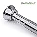 KAMANINA 1 Inch Shower Curtain Rod, 54 to 90 Inches,Chrome, Trumpet End, Twist Lock Design
