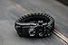 LPVLUX The Best Outdoor 550LBS Paracord Bracelet - Paracord Gear Kit for Adults & Kids with Embedded Compass, Thermometer, Fire Stater Buckle, Wrench, Screwdriver (Black/Black)