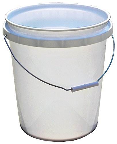 Encore Plastics 50640 Industrial Plastic 70-Mil with Handle, 5-Gallon, Pail White