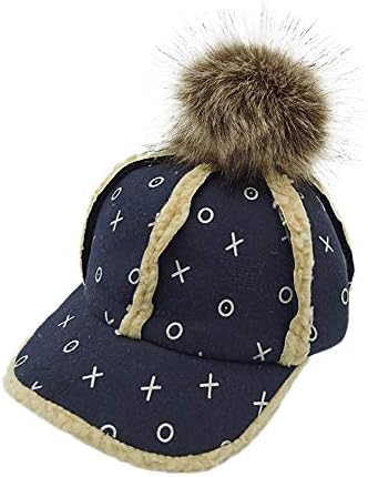 Baby Hat Winter,Winter Baby Kids Girls Boys Children Baby Kids Print Cute Hairball Bongrace Winter Warm Hat Peak Cap by Covermason