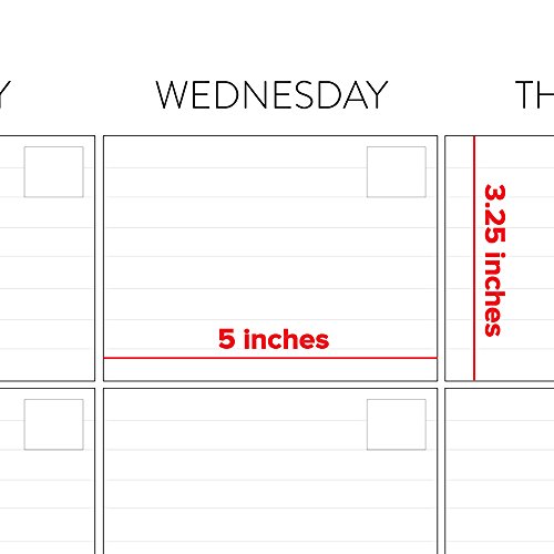 image for Lushleaf Designs Large Dry Erase Wall Calendar - 24