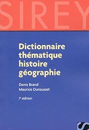 Dictionnaire thématique histoire-géographie