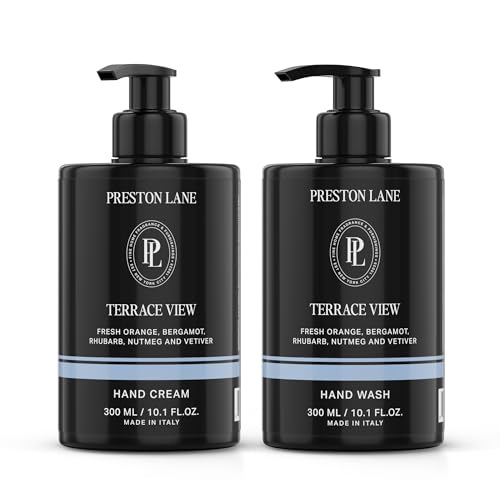 Preston Lane Hand Soap & Lotion Set, Terrace View Scent – Hydrating Hand Wash a…
