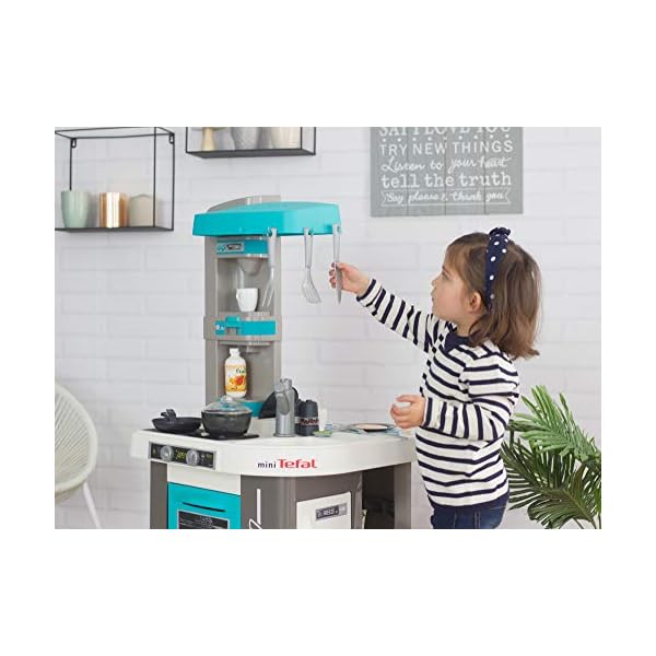 Smoby – Tefal Studio Bubble Küche – Spielküche für Kinder mit vielen Funktionen, Töpfen, Pfannen, Küchenbesteck, Herd… – Bild 7