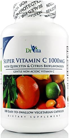 DrVita Super Vitamin C with quercetin &amp; Citrus Bioflavonoids - 180 Capsules