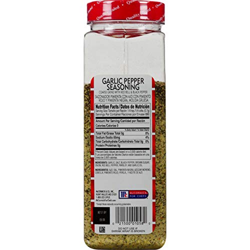 Lawry's Coarse Grind Garlic Pepper with Red Bell & Black Pepper, 22 oz - One 22 Ounce Garlic Pepper Seasoning with… - Image 3