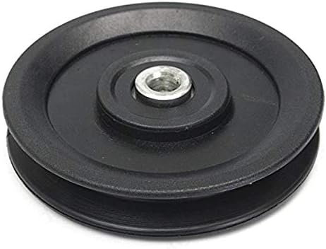 LAQI 115mm Black Wheel 4.5 Nylon Bearing Pulley Wheel Cable Gym Fitness Equipment Part
