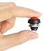 Larcele 10 Pieces 12mm Waterproof Push Button Momentary On Off Switch ANKG-01 (Red)