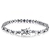 Caperci Mothers Day Gifts White Gold Plated Cubic Zirconia Tennis Bracelets for Women