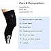 Vital Salveo -Germanium Recovery Compression Sports Full Leg Sleeve Length Thigh Calf Long Knee Sleeve with UV protection Support Single Tight. For Basketball, Arthritis Men and Women (1 PC)-Large