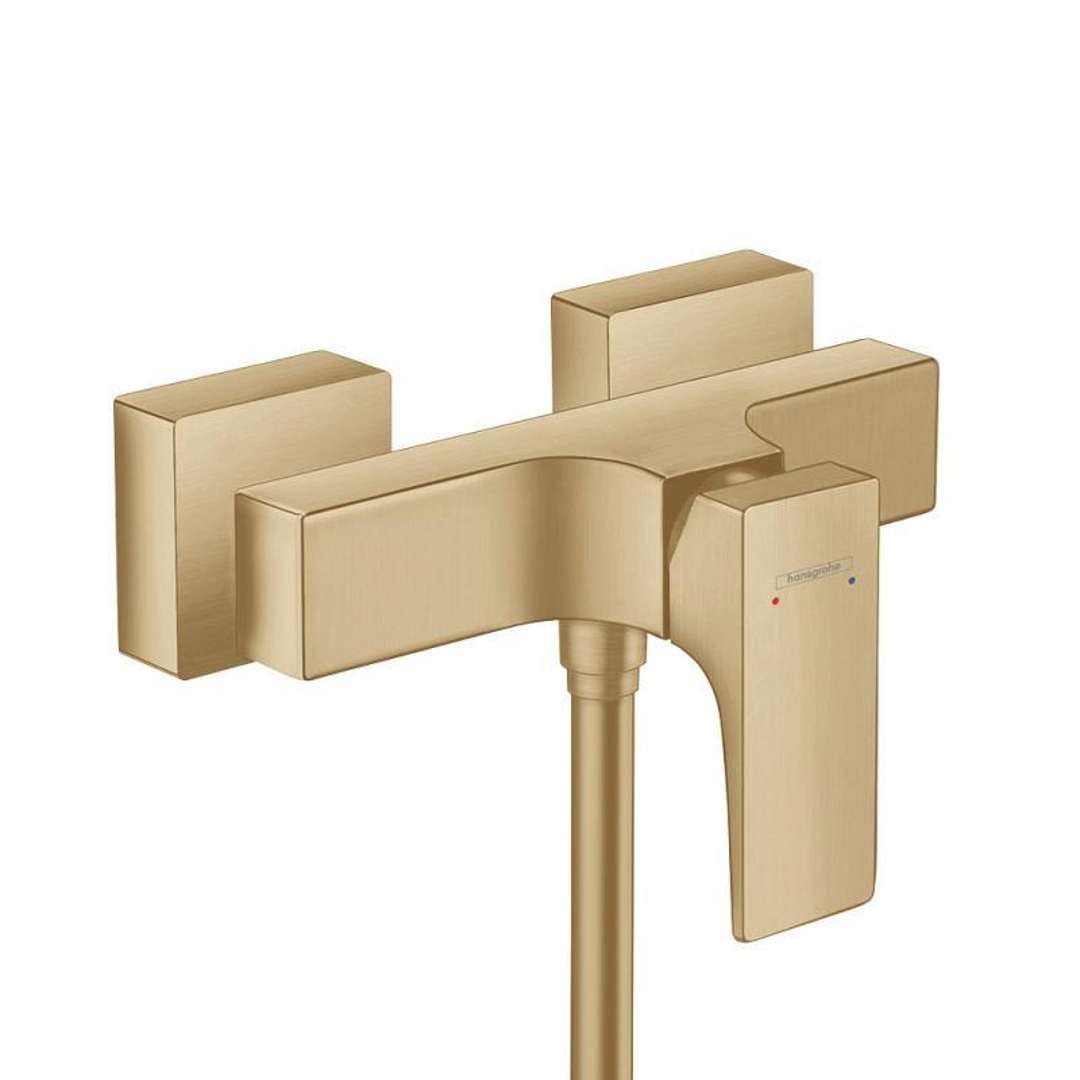 hansgrohe Metropol Shower Fitting Surface-Mounted Single Lever Shower Mixer Brushed Bronze