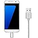 Magnetic Micro USB Cable, Nylon Braided Data Charger Charging Lead with Metal Plug LED Indicator Light for Samsung Galaxy S7/S7 Edge/S6/S6 Edge/S6 Edge+/S5/S4/S3/S2/Mini/Relay & Other Micro-USB Device