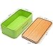 Fortune Candy Bread Box & Canister Set, Stainless Steel (Lime Green)