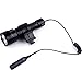 WindFire® C8 Tactical Hunting Light Led 1600lm 5 Modes Flashlight Pressure Switch & 45°Side Picatinny Mount Rail Offset Ring Side Mount for Hunting Fishing (No Battery)