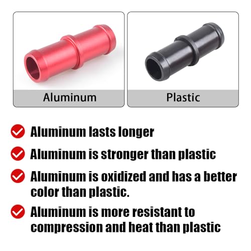 Aluminum Heater Hose Connector Compatible with 370Z Infiniti G35 G37 QX50 Q60 photo 9