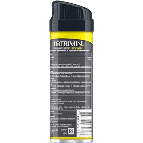 Lotrimin AF Jock Itch Antifungal Powder Spray, Miconazole Nitrate 2
