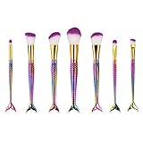 Mitsutomi 2017 7PCS Make Up Foundation Eyebrow Eyeliner Blush Cosmetic Concealer Mermaid Brushes