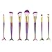 Mitsutomi 2017 7PCS Make Up Foundation Eyebrow Eyeliner Blush Cosmetic Concealer Mermaid Brushes