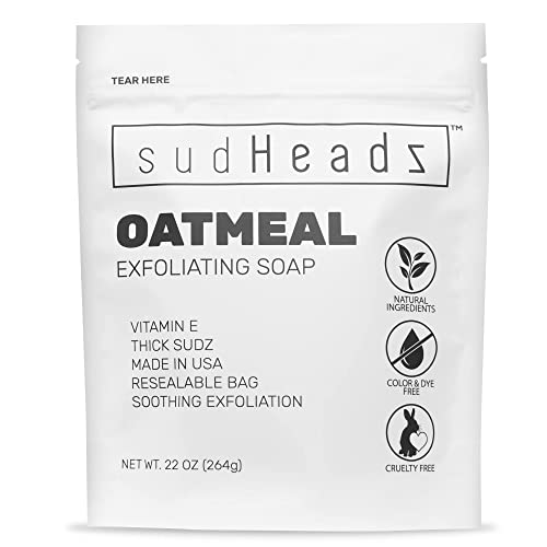 sudHeadz All Natural Oatmeal Bar Soaps Face and Body Exfoliating