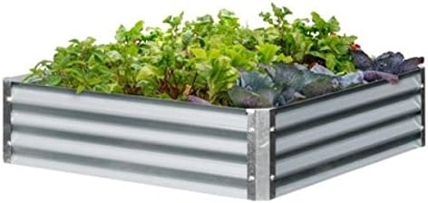 Amazon.com : Galvanized Steel Raised Garden Beds - 48" x 48" x8