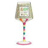 40th Birthday Hand Painted Wine Glass