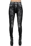 Amour- Sexy Denim Look Faux Jean Blue Stretchy Leggings Tights Pants Jegging (FG9073BK)
