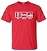 EatSleepTee Men's Eat Sleep Row T-Shirt Funny Rowing Tee