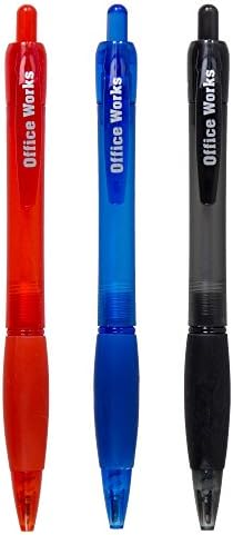Office Works, 4-pc Retractable Ballpen, Pack of 12, Multicolor