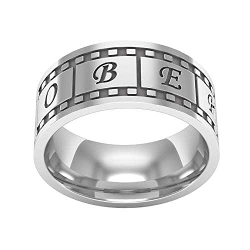 Film Strip Ring, Silver Name RİNG Handmade