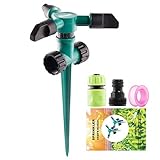 Milemont Garden Sprinkler Lawn Irrigation System 360 Degree Rotating Lawn Sprinkler Automatic Garden Water Sprinkler