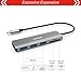 Lenovo USB C Hub, 5 In 1 Type C Adapter With 3 USB 3.0 Ports (5Gbps Transfer Speed), SD/TF Card Reader, Compatible For Type C Devices