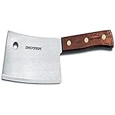 Dexter-Russell 7" Cleaver Knife | 5387 | Traditional Series High-Carbon Steel Blade with Rosewood Handle | Heavy-Duty Butcher Knife for Meat & Bone Cutting | Made in USA