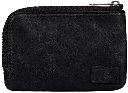 Amazon コンパクトなコインケース クイックシルバー 財布 人気 ブランド 二つ折り ジップ メンズ 男性 ウォレット レザー 牛革 黒 代 30代 40代 Quiksilver Eqyaa Kvj0 Quiksilver クイックシルバー 財布