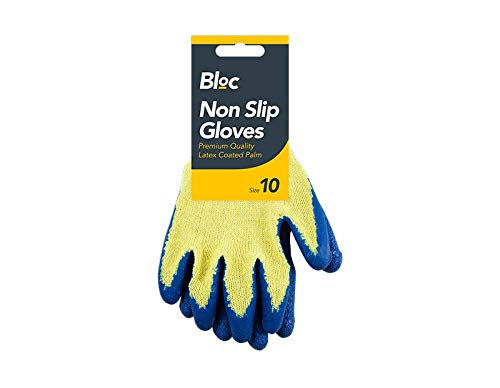 Bargain Gateway - BULK PRICE 10 X Pairs of Non-Slip Latex Palm Gloves Size 10 Assorted Colours