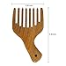 Wide Tooth Comb for Curly Hair Natural Green Sandal Wood Hair Pick - FUNLAVIE