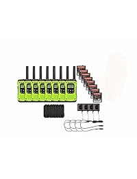 Motorola FRS / GMRS T600 Radios de dos vías / Walkie Talkies - Recargable y totalmente impermeable 8 PAQUETES