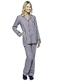 Noble Mount Womens Premium 100% Cotton Flannel Pajama Sleepwear Set