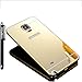 Note 4 Case, Galaxy Note 4 Case, TabPow [Electroplating Series] Luxury Slim Hard Back Case Cover Bumper [Mirror Case] for Samsung Galaxy Note 4 IV, Champagne Gold