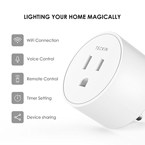 Smart Plug Compatible with SmartThings, Alexa Google Assistant for - Main Image