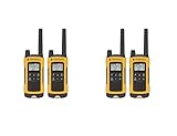 Motorola Talkabout T400 Two-Way Radios / Walkie Talkies - Weatherproof PTT IVOX Eco Smart 4-PACK