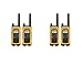 Motorola Talkabout T400 Two-Way Radios / Walkie Talkies - Weatherproof PTT IVOX Eco Smart 4-PACK