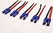Lot(5) EC5 Female Connector 10CM 10awg Wire for RC ESC Charger Side Power