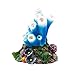 Aquarium Decor Air Bubble Stone Blue Coral Starfish Oxygen Pump Resin Crafts for Aquarium Fish Tank Ornament Decoration