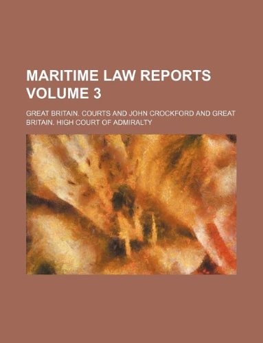 maritime law reports volume 3
