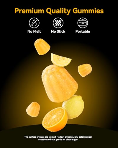 Inner Brightness Creatine Monohydrate Gummies for Men & Women 5000 mg, 3rd Party Tested, Creatine Chews for Muscle Growth, Strength & Energy Support, Sugar Free, Vegan, 120 Count