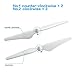 Powerextra 2 Pairs Replacement 9450 Self-Tightening 2CW/2CCW Propellers for DJI Phantom 2, Phantom 3 SE, Professional, Advanced, Standard, 4K (White)