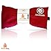 Blissful Being Cotton Namaste Yoga Eye Pillow with Lavender - Lavender Eye Pillow Perfect for Savasana, Meditation, Relaxation, and Yoga - Soft, Organic Cotton (Pink)
