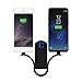 Daite Mini Emergency Backup 1000 mAh Key Chain Power Bank Outdoor with LED Flashlight, Built-in 8 pin iOS Cable and Micro USB Cable