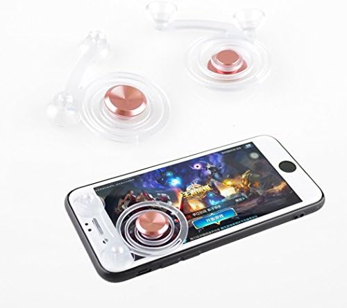 Dyvee Game Controller Video Game Gamepad Mobile Phone Joysitck for Android or iOS Phone and Tablet Games(2PCS) (Rose Gold)